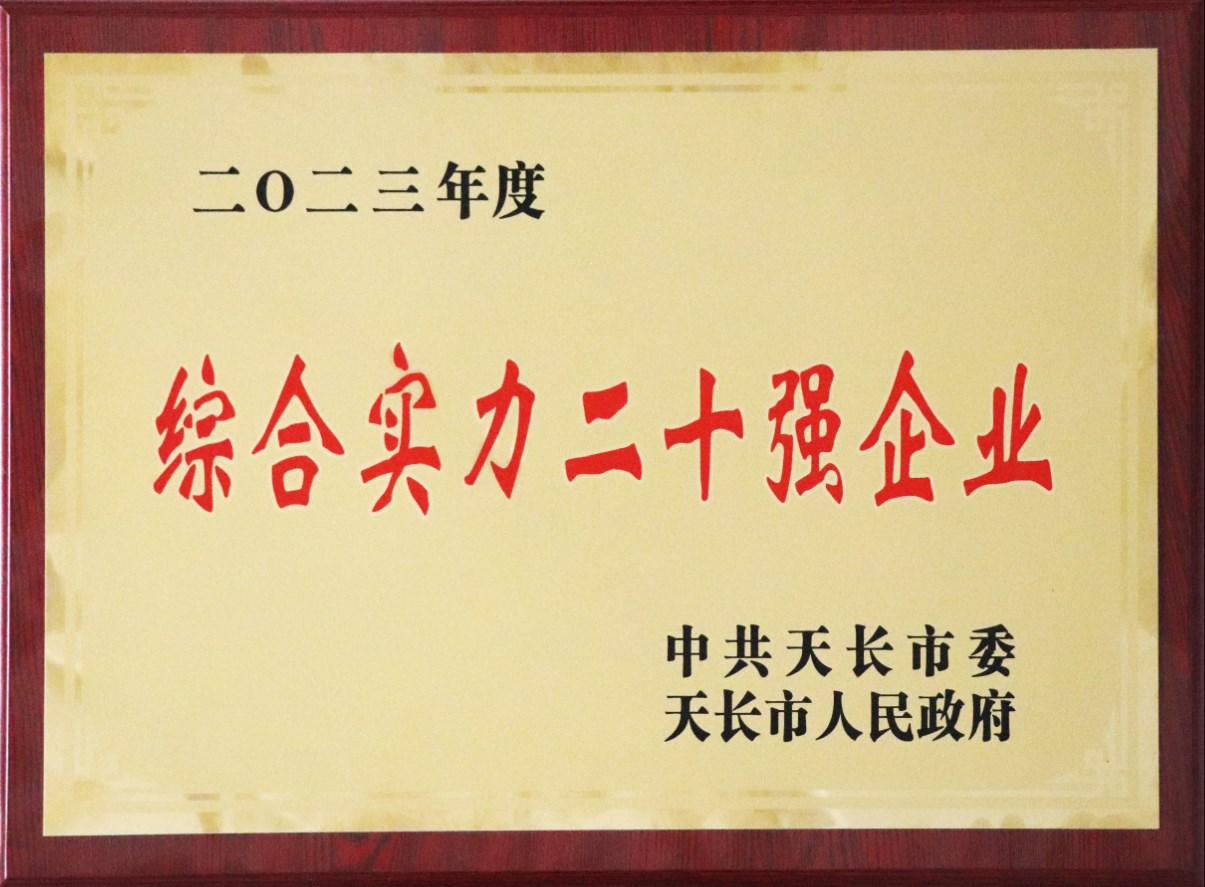 2023年度天長(cháng)市綜合實(shí)力二十強企業(yè)